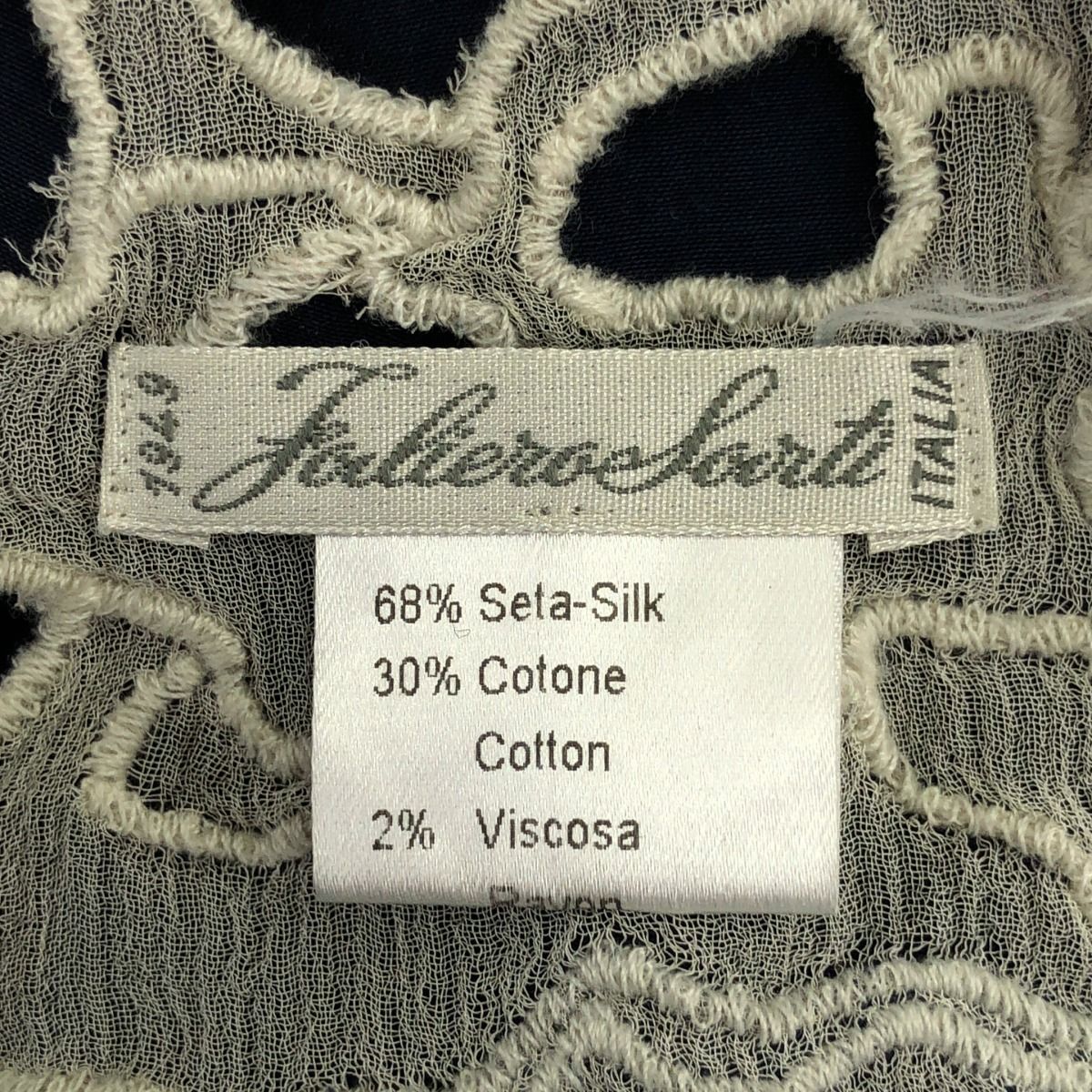 Faliero Sarti ファリエロサルティ コットンシルク レースストール