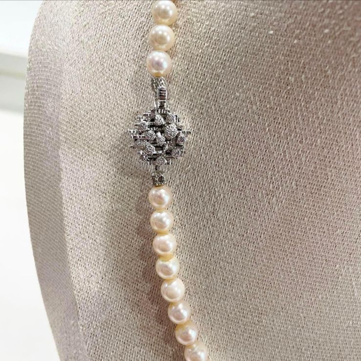 美品】アコヤ真珠☆パールネックレス☆シルバー刻印 - メルカリ