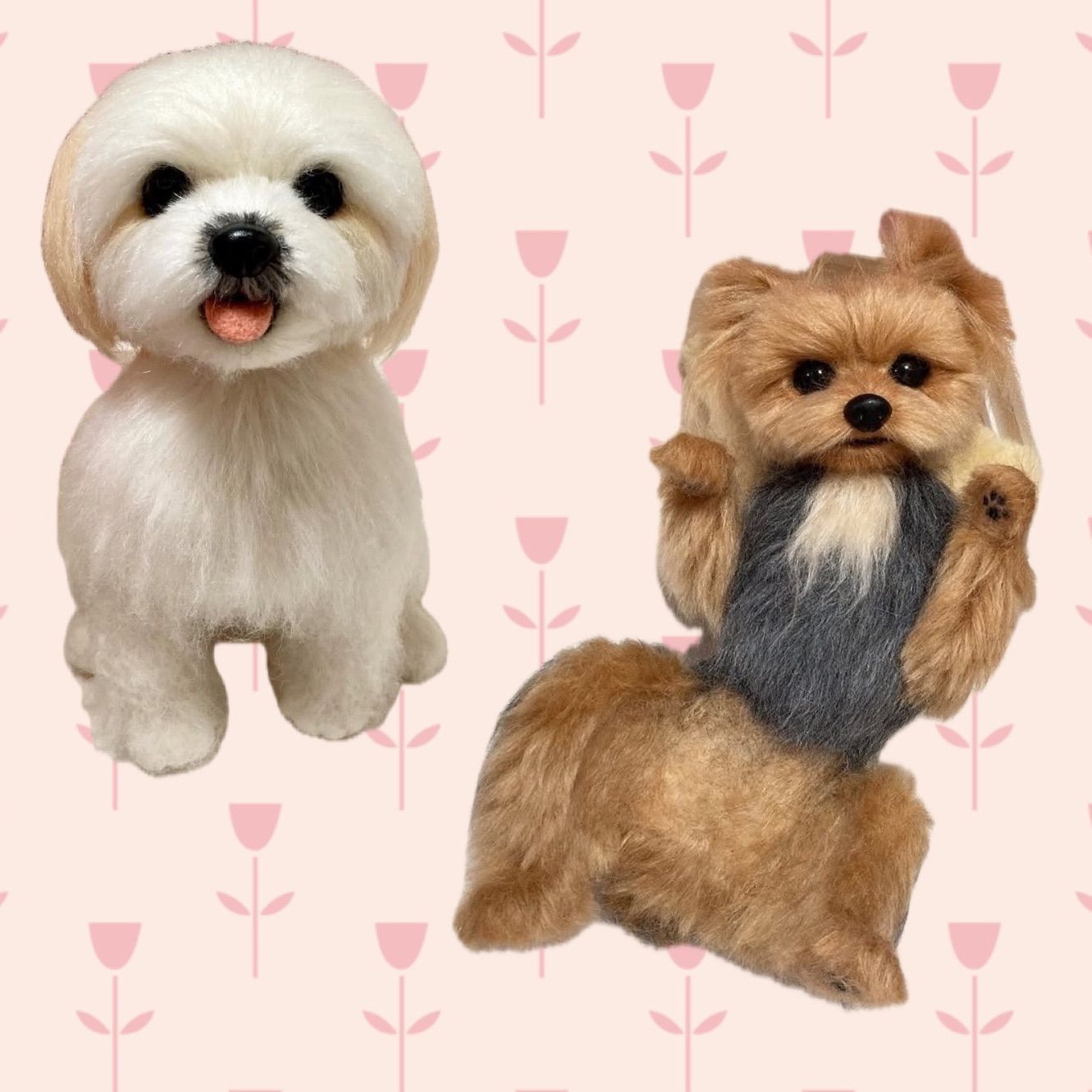 羊毛フェルトオーダー 羊毛フェルト犬 - メルカリ