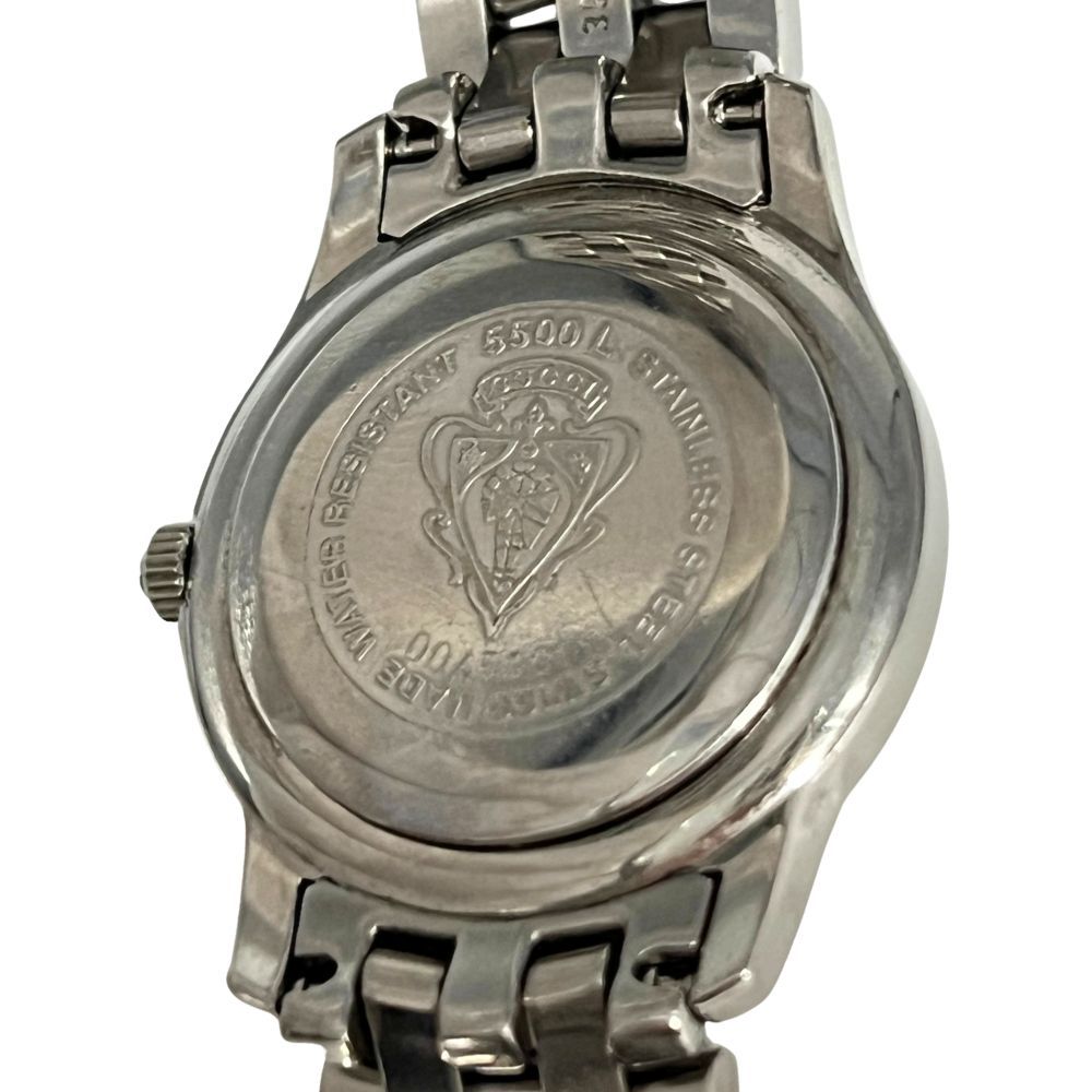 GUCCI グッチ 5500L 11Pダイヤ シェル文字盤 クォーツ 腕時計 シルバー