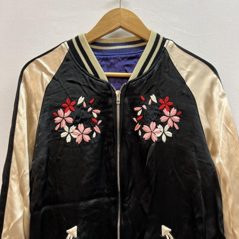 イオラニ 桜 和柄 刺繍 リバーシブル スカジャン メンズ L ISItems