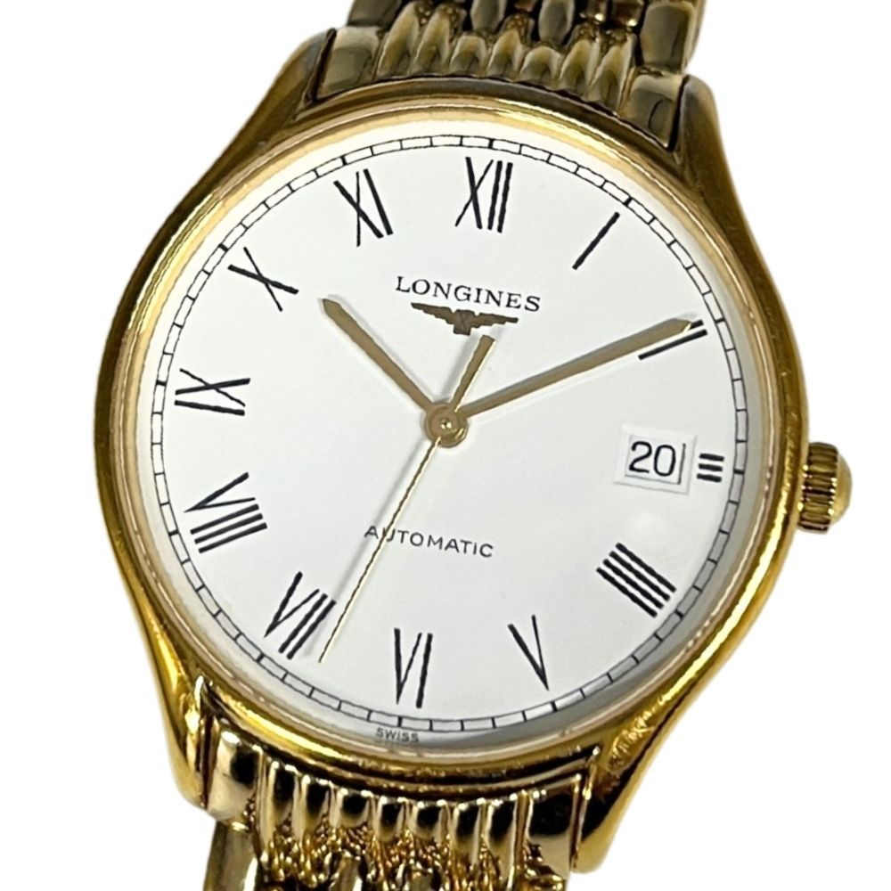 LONGINES ロンジン 品番L4 760 2 Lyre リール デイト 自動巻き 腕時計 ゴールド 正規品 C981
