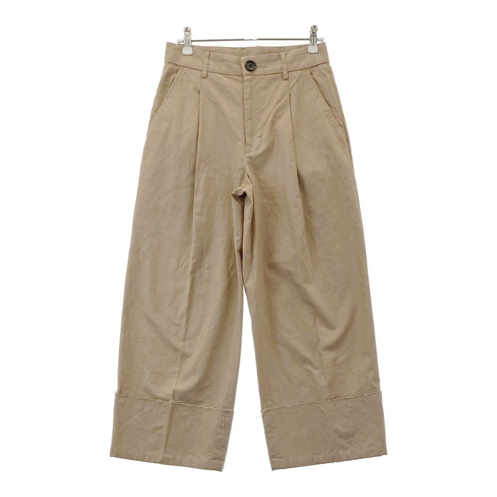 RON HERMAN ロンハーマン リネン混 ワイドパンツ ベージュ系 XS