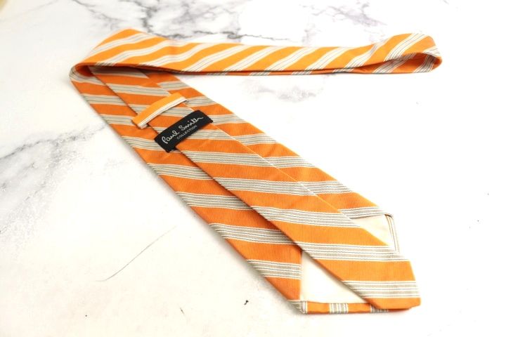 ポールスミス ブランドネクタイ ストライプ柄 シルク PO メンズ