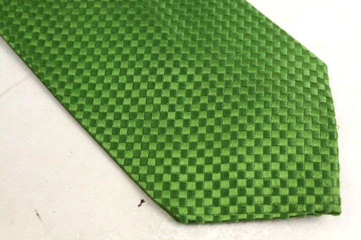 ジャンフランコフェレ ブランドネクタイ チェック柄 シルク イタリア製