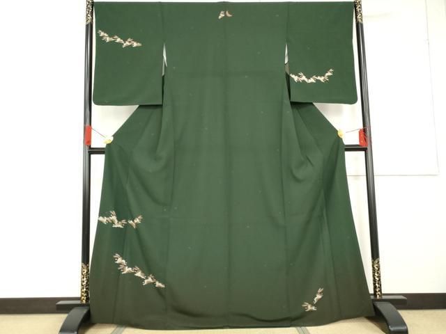 平和屋着物●訪問着 飛び兎 暈し染め 洗える着物 AABF9094cs
