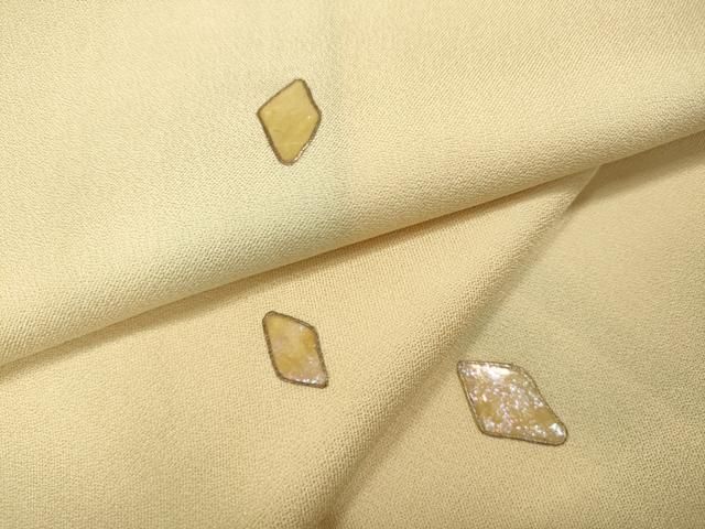 平和屋着物●訪問着　螺鈿　菱吉祥文　金彩　ゑり善扱い　正絹　逸品　CABD0211ut 平和屋着物○訪問着 螺鈿 菱吉祥文 金彩 ゑり善扱い 正絹 逸品