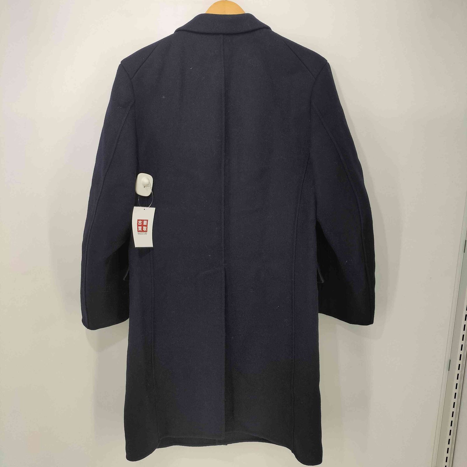 ユニクロプラスジェイ UNIQLO+J ウールブレンドチェスターコート NAVY