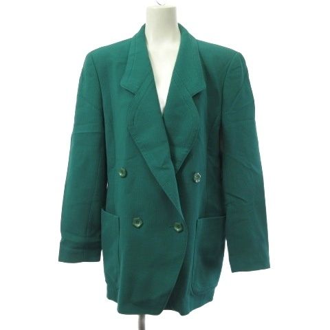 ハーディエイミス HARDY AMIES テーラードジャケット ダブル グリーン