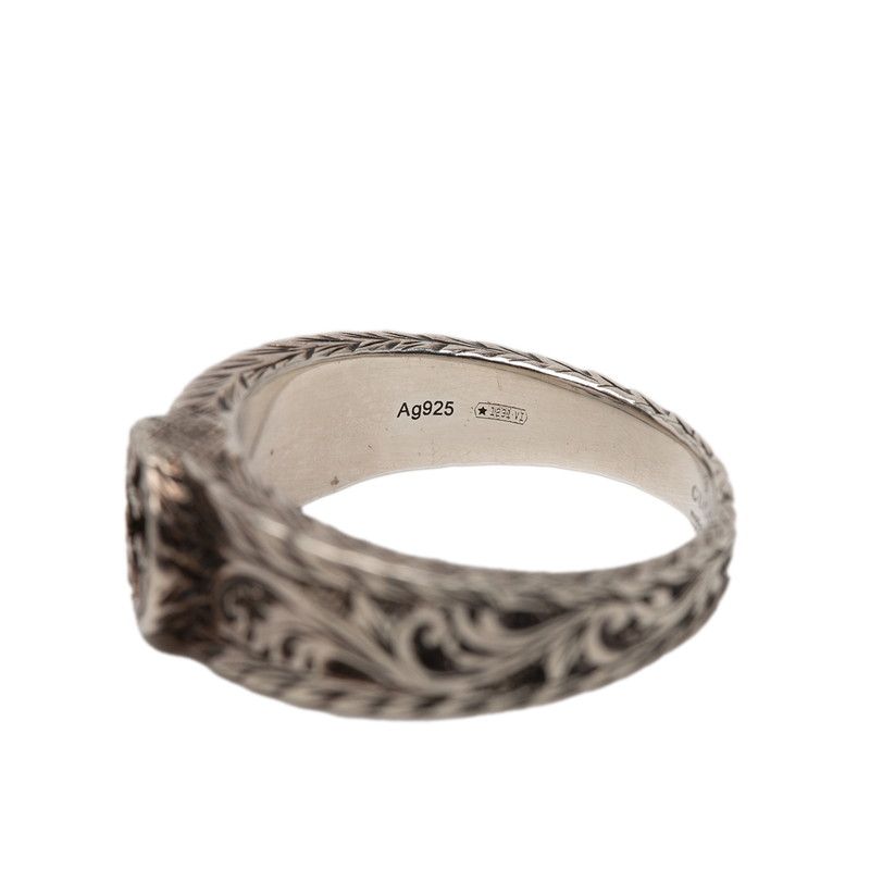 グッチ インターロッキングG アラベスク リング 指輪 #17 SV925