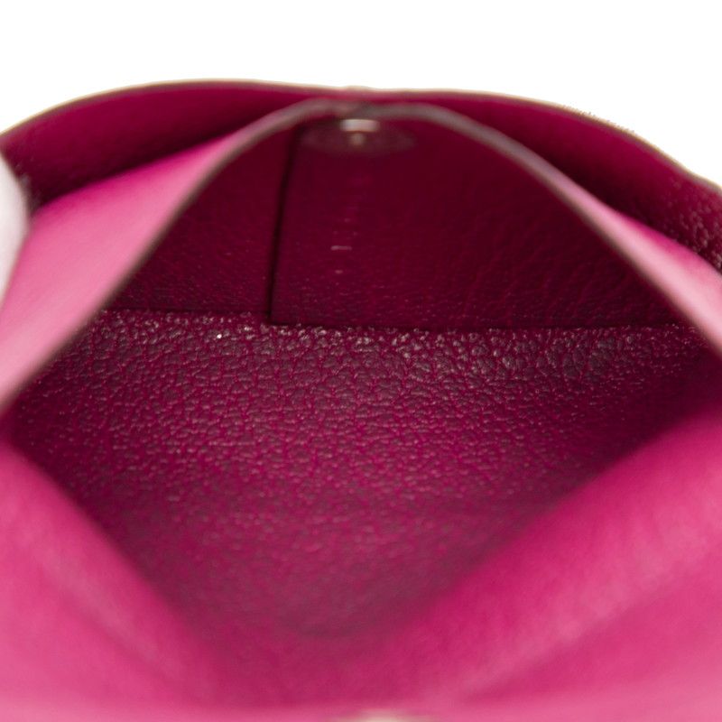 エルメス バスティア コインケース 小銭入れ ローズ パープル