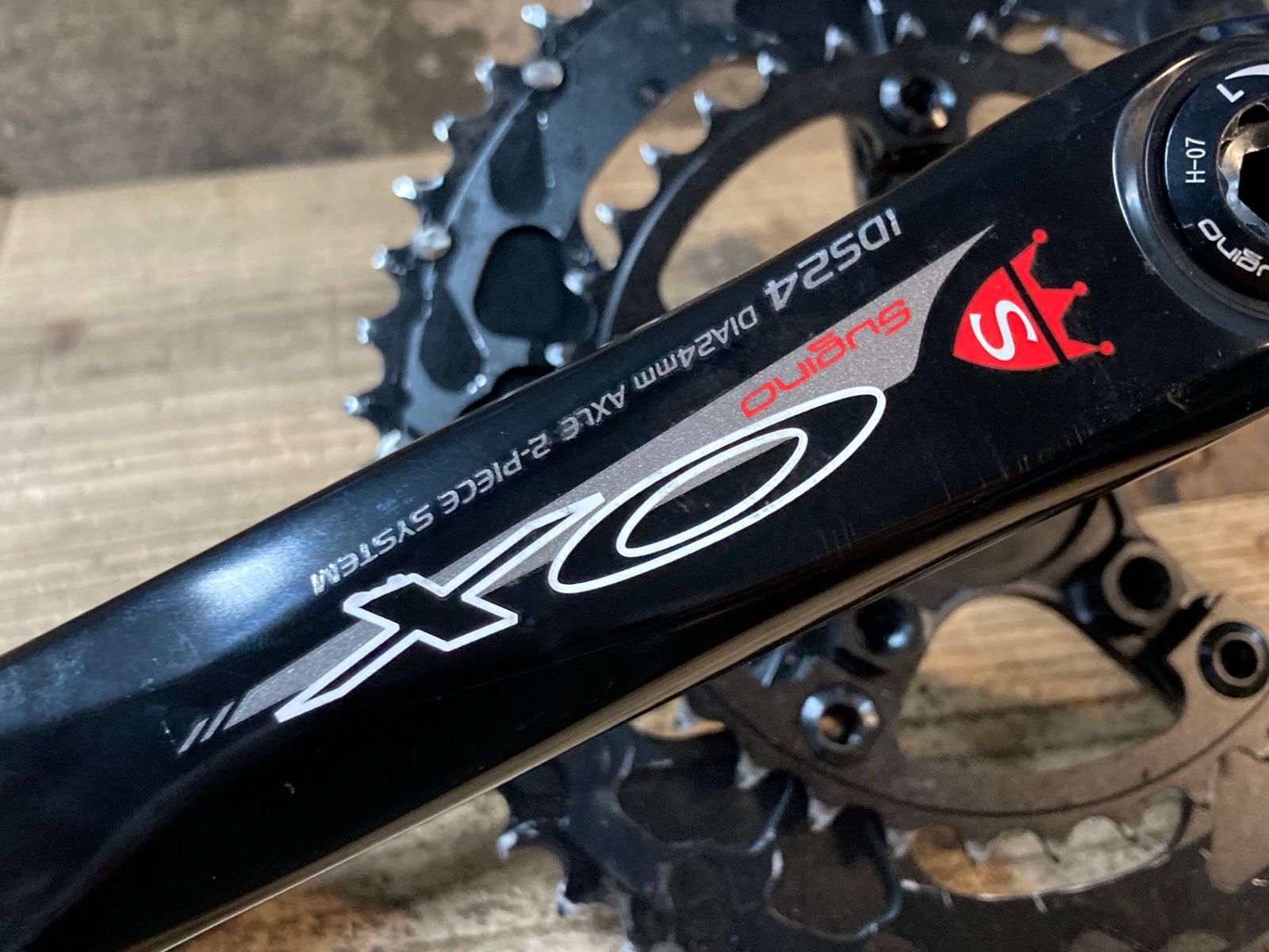 JR253 スギノ Sugino OX IDS24 クランクセット 50/34T 165mm PCD110