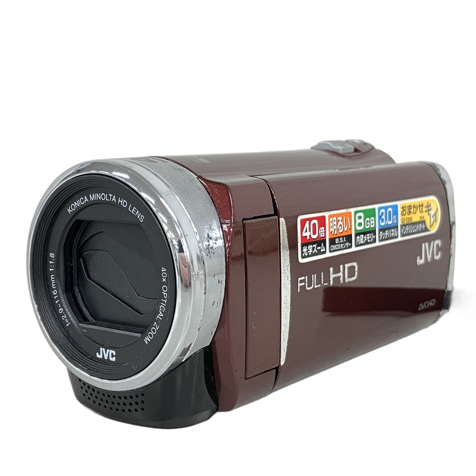 JVC ケンウッド GZ-E220-R デジタルビデオカメラ 中古 K10883706