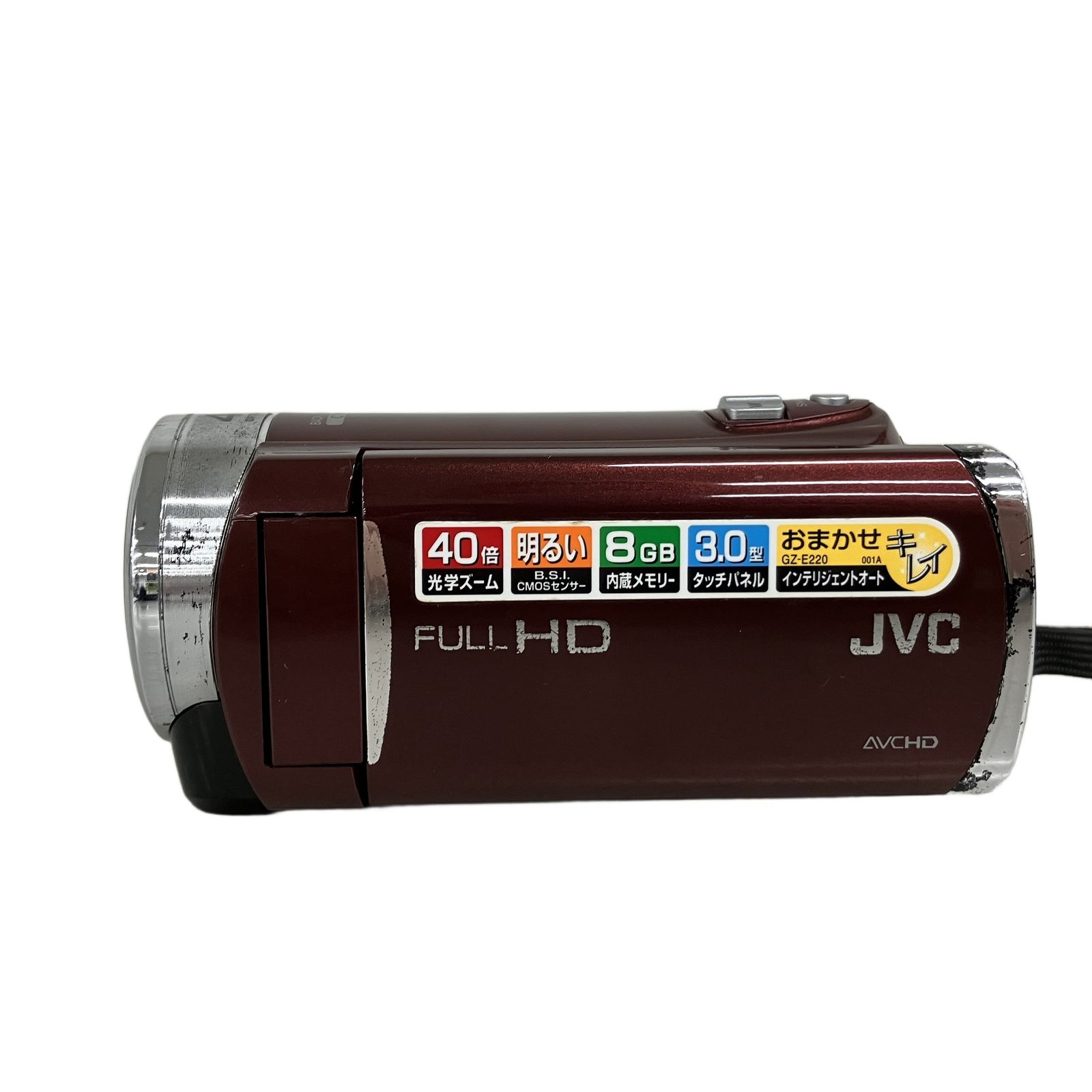 JVC ケンウッド GZ-E220-R デジタルビデオカメラ 中古 K10883706