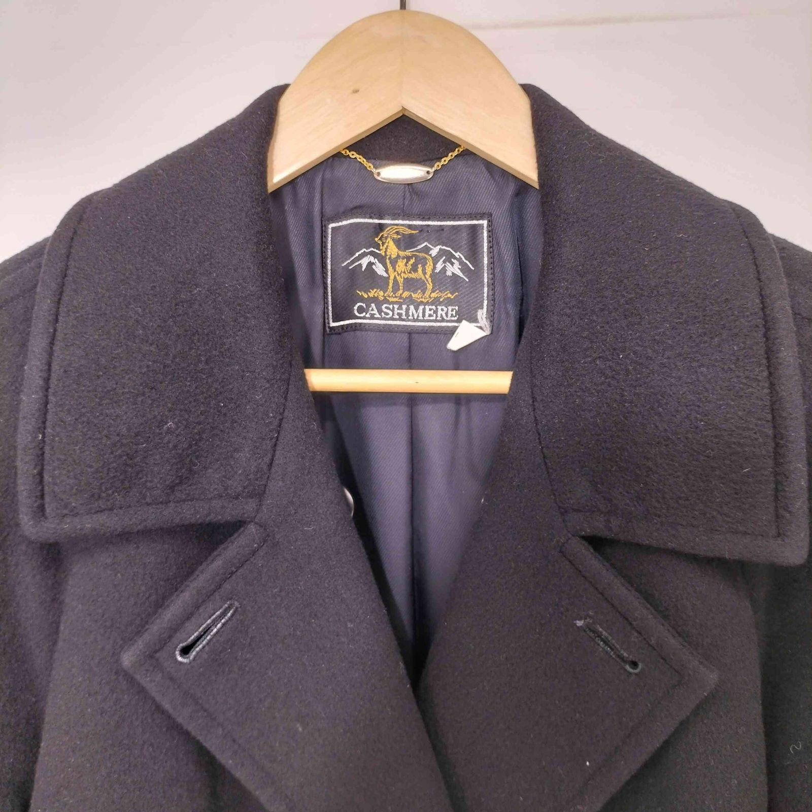 カシミヤ CASHMERE カシミヤ100 ダブルブレスト チェスターコート