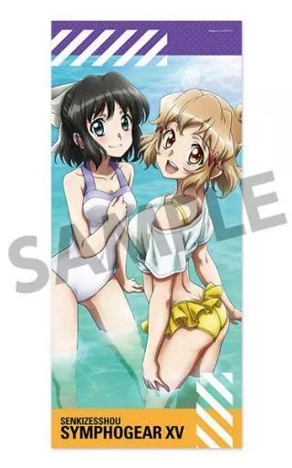 中古】雑貨 立花響＆小日向未来 マイクロファイバースポーツタオル