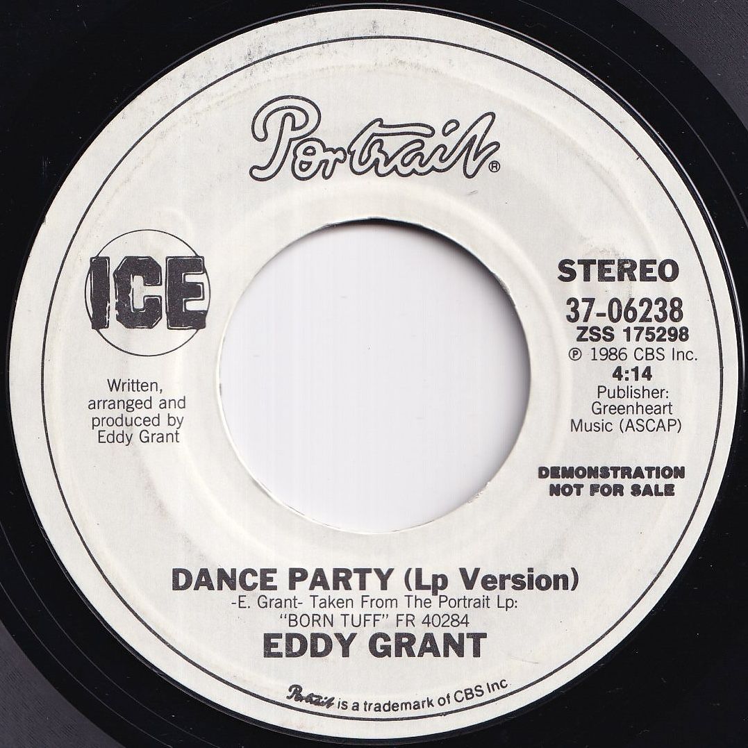 Eddy Grant Dance Party (Edit) / (LP Version) Portrait US 37-06238