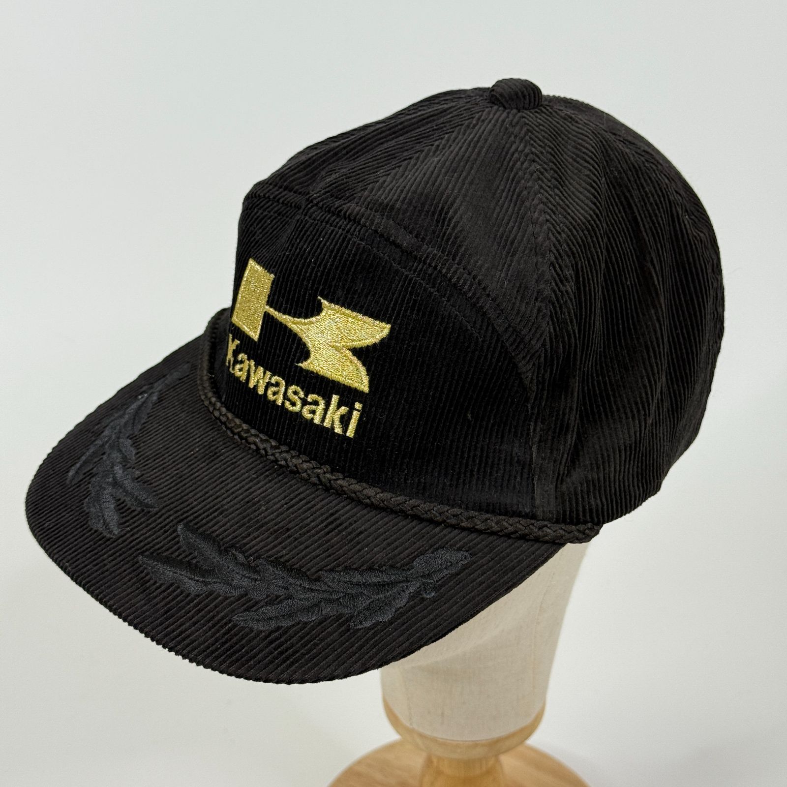 KAWASAKI】カワサキ ヴィンテージ コーデュロイ 刺繍 キャップ - メルカリ