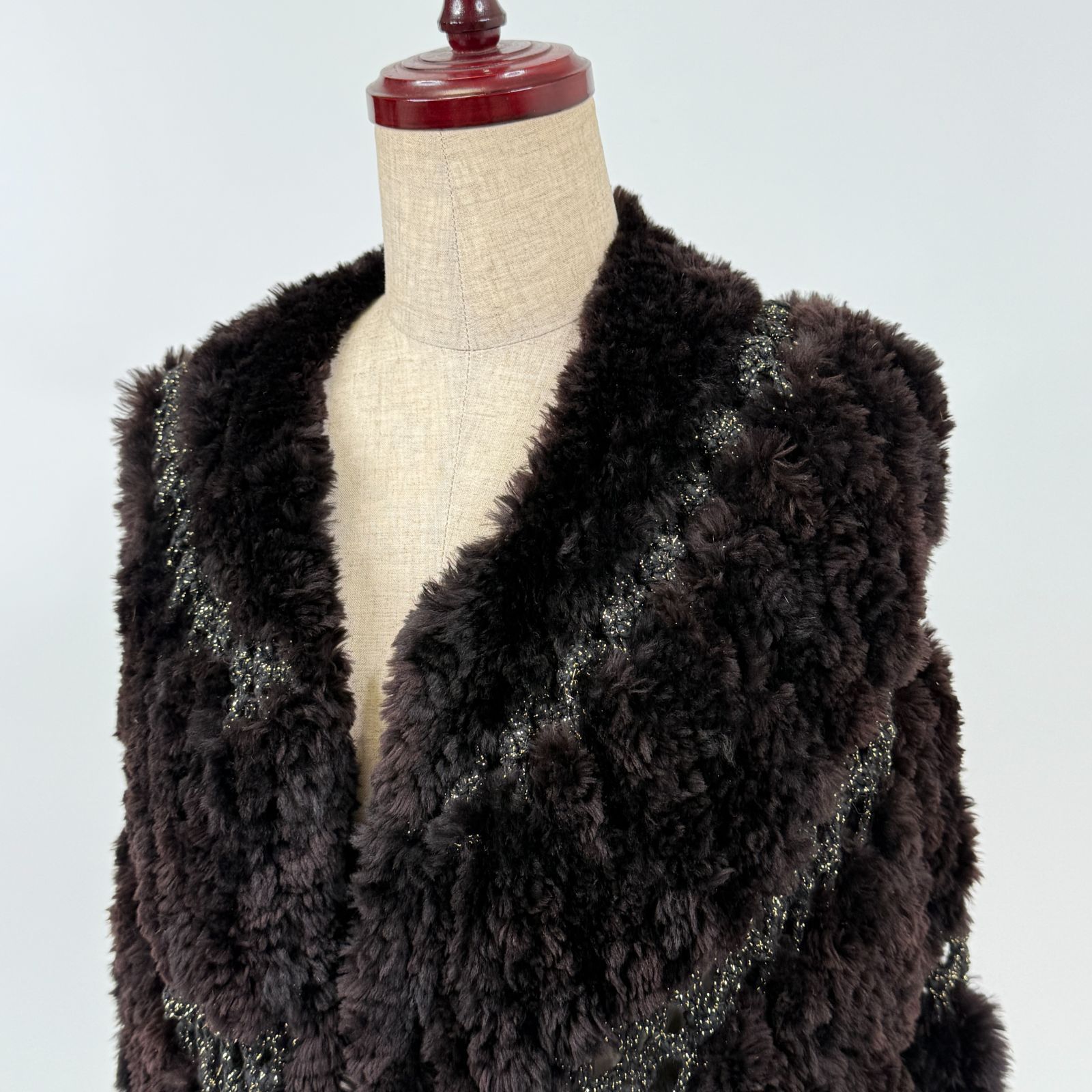 paula lishman limited】毛皮 ポンチョ - メルカリ