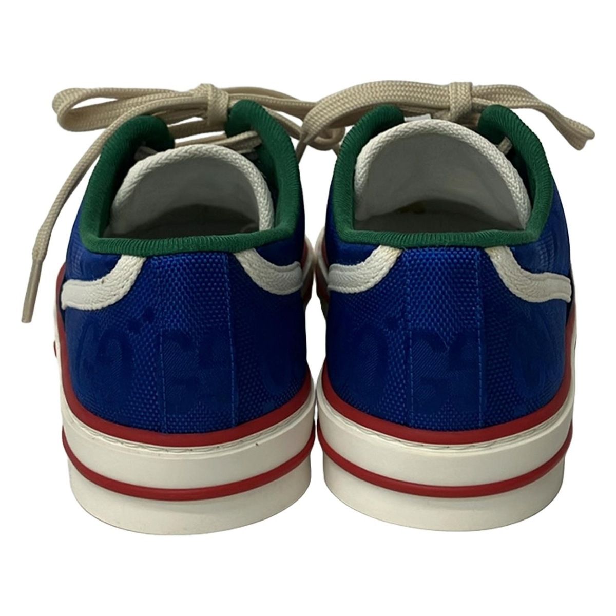 GUCCI(グッチ) スニーカー 36 レディース - ブルー×レッド×マルチ GG柄