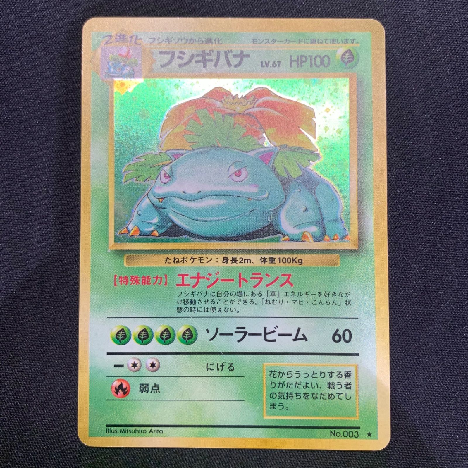 フシギバナ Lv.67 No.003 旧裏 渦巻き コンプオフ【ファボPK2532