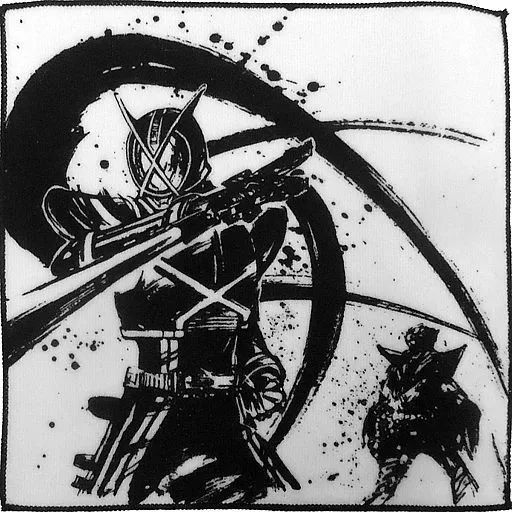 中古】タオル・手ぬぐい(キャラクター) 仮面ライダーカイザ 墨式ハンド