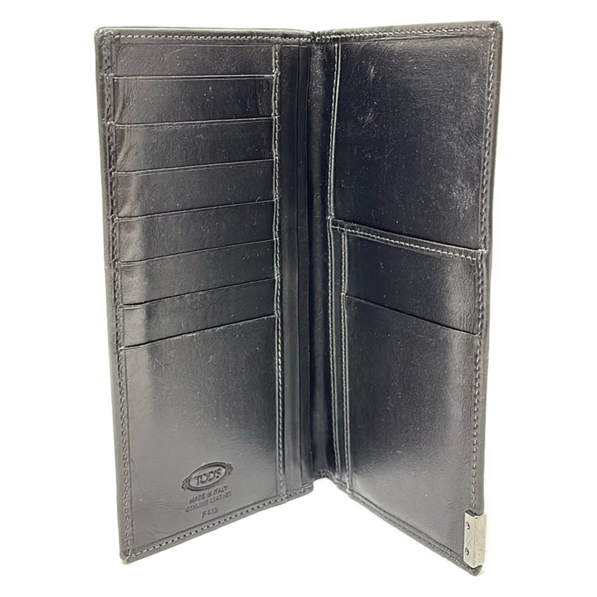 TOD'S(トッズ) 長財布 - 黒 レザー - メルカリ