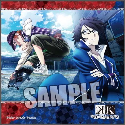 中古】タオル・手ぬぐい(キャラクター) 伏見猿比古＆八田美咲 マイクロ