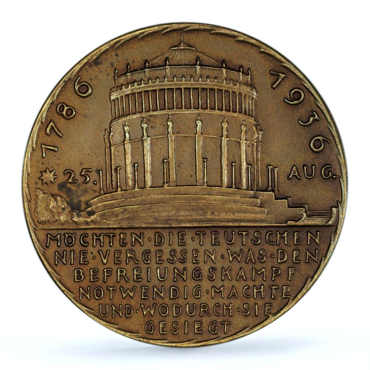 メダル 1858年 ドイツ ルートヴィヒ3世 (ヘッセン大公) アンティーク