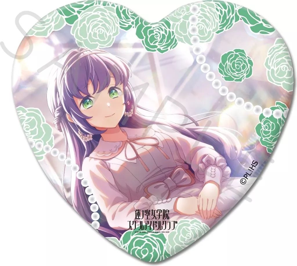 中古】バッジ・ビンズ SC.乙宗梢 ハート形缶バッジ 第3弾 「ラブライブ