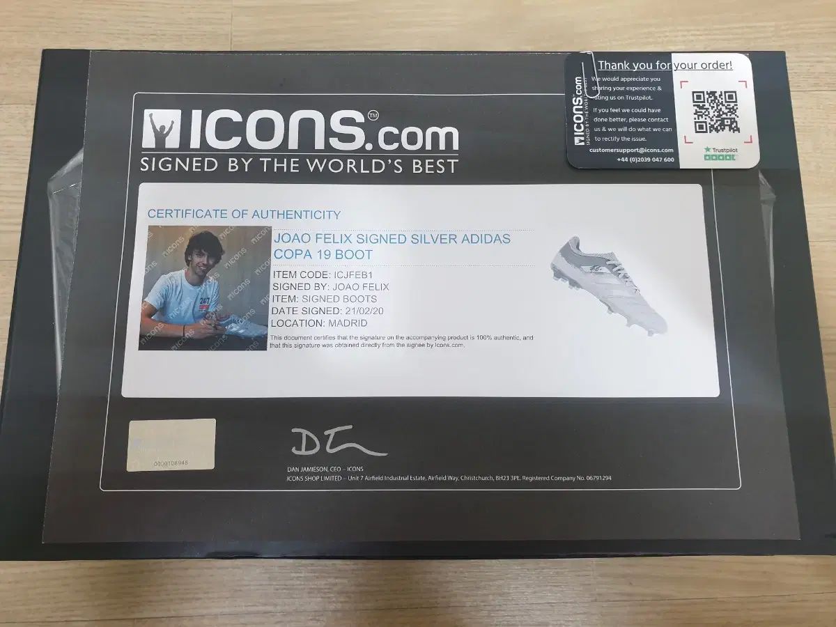 iKONあんスタ) ジョアン・フェリックス サイン入り サッカーシューズ