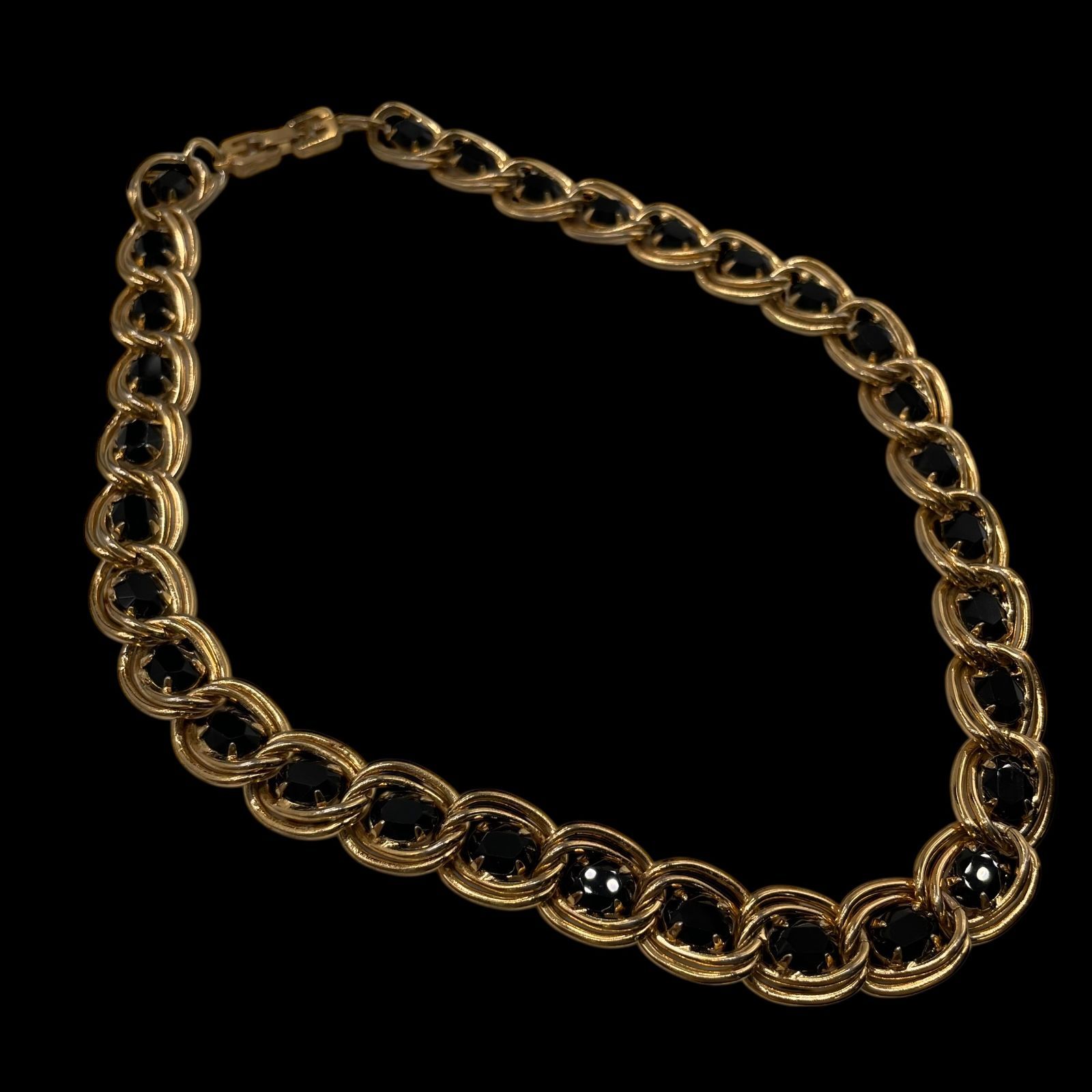 希少！美！GIVENCHY ジバンシー　グリポワ　ネックレス　ラインストーン 希少 GIVENCHY ジバンシー ラインストーン カラーストーン コンビ