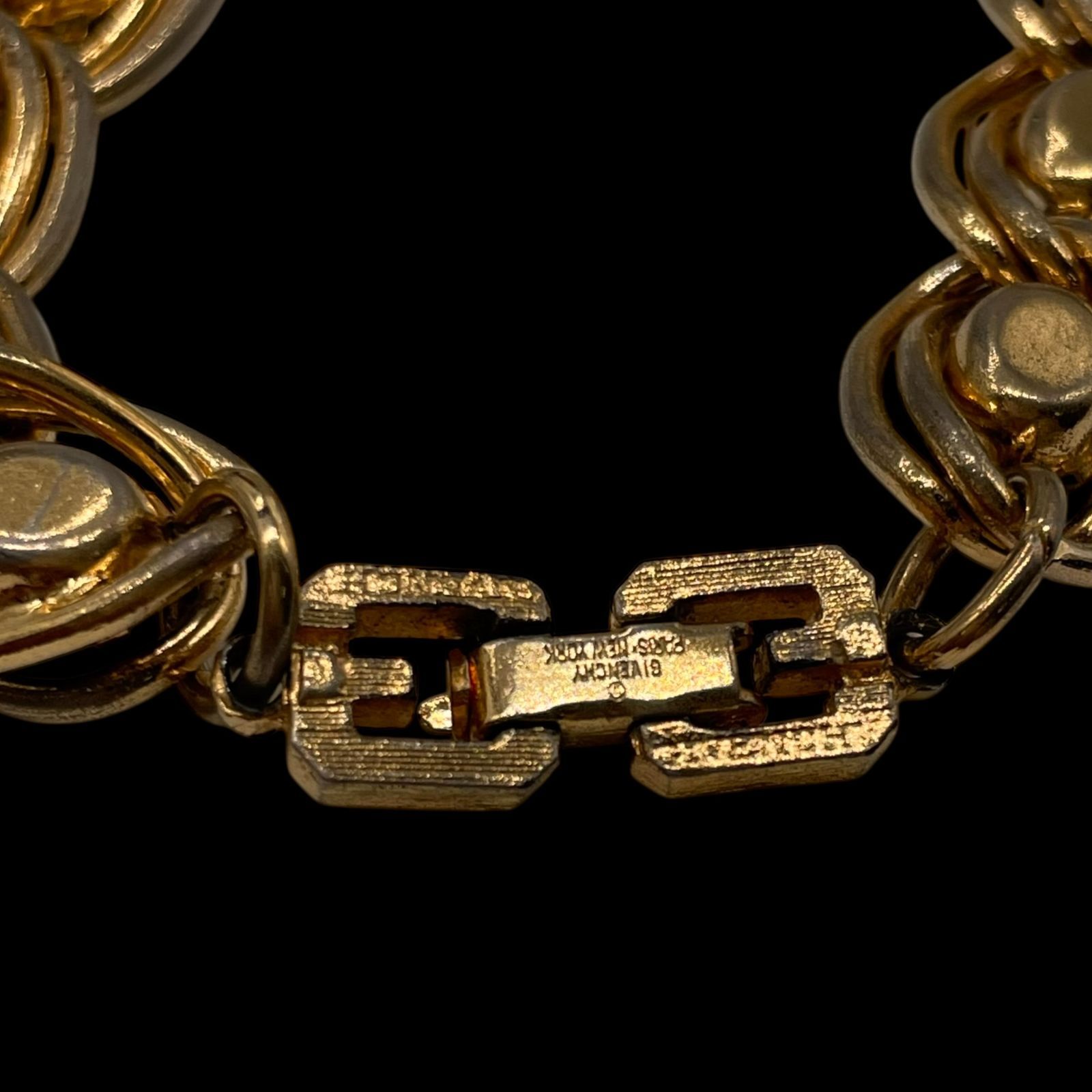 希少 GIVENCHY ジバンシー ラインストーン カラーストーン コンビ