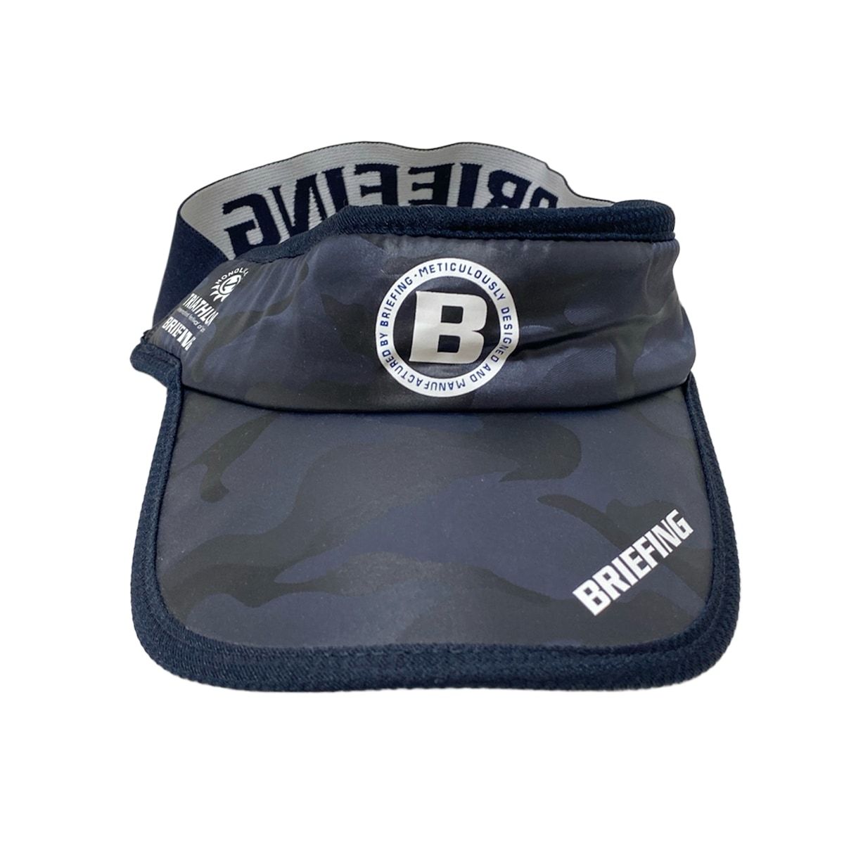 BRIEFING(ブリーフィング) サンバイザー - ダークグレー×黒 迷彩柄