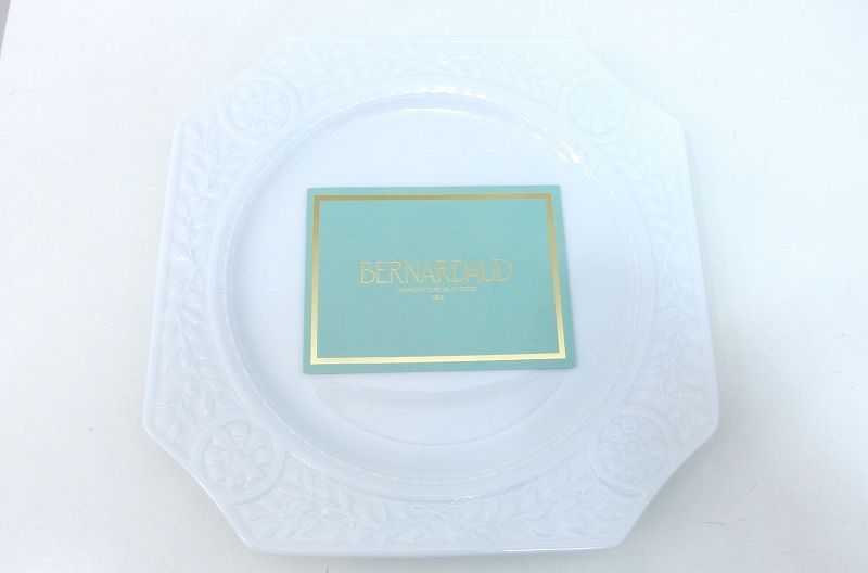 229663】Bernardaud ベルナルド ルーブル スクエアプレート 23cm