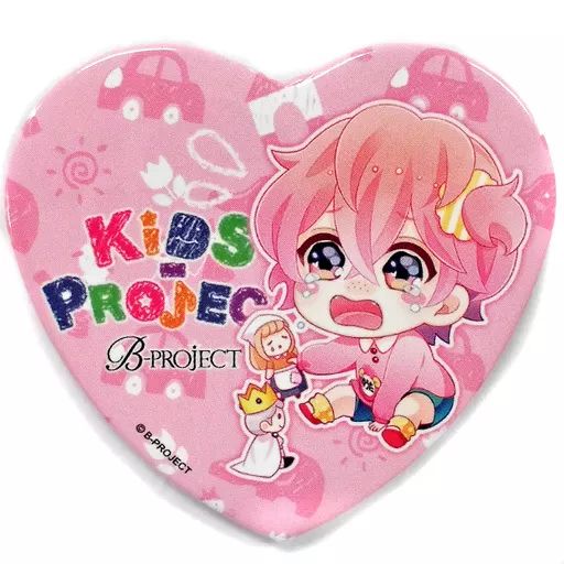 中古】バッジ・ピンズ(キャラクター) 阿修悠太 ハート型KIDS缶バッジ