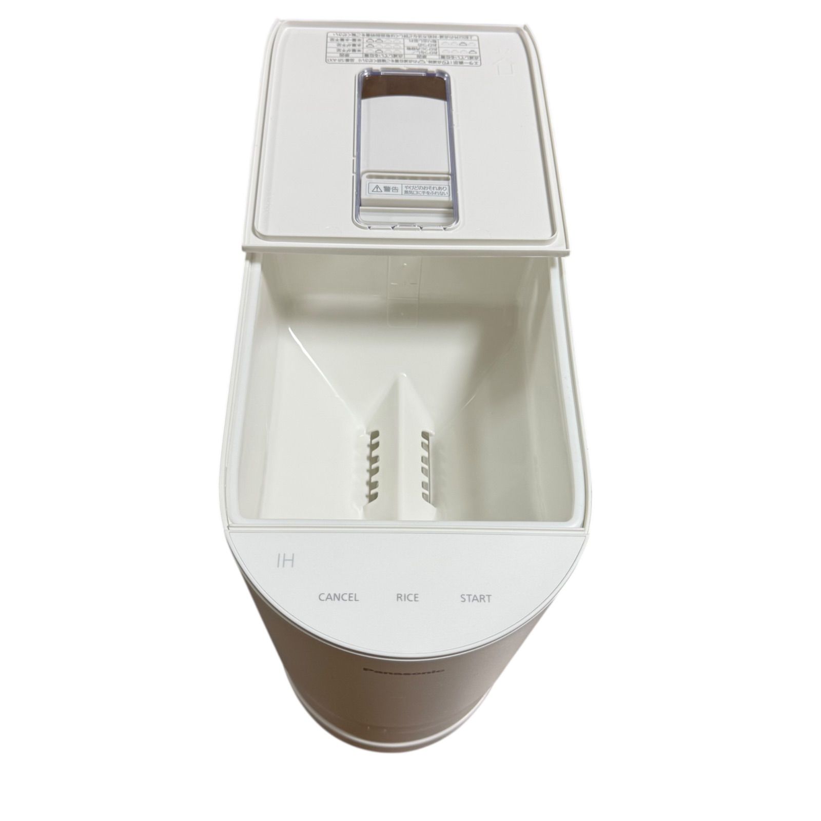 中古美品】Panasonic 自動計量IH炊飯器 SR-AX1-W 2合炊き 無洗米 全