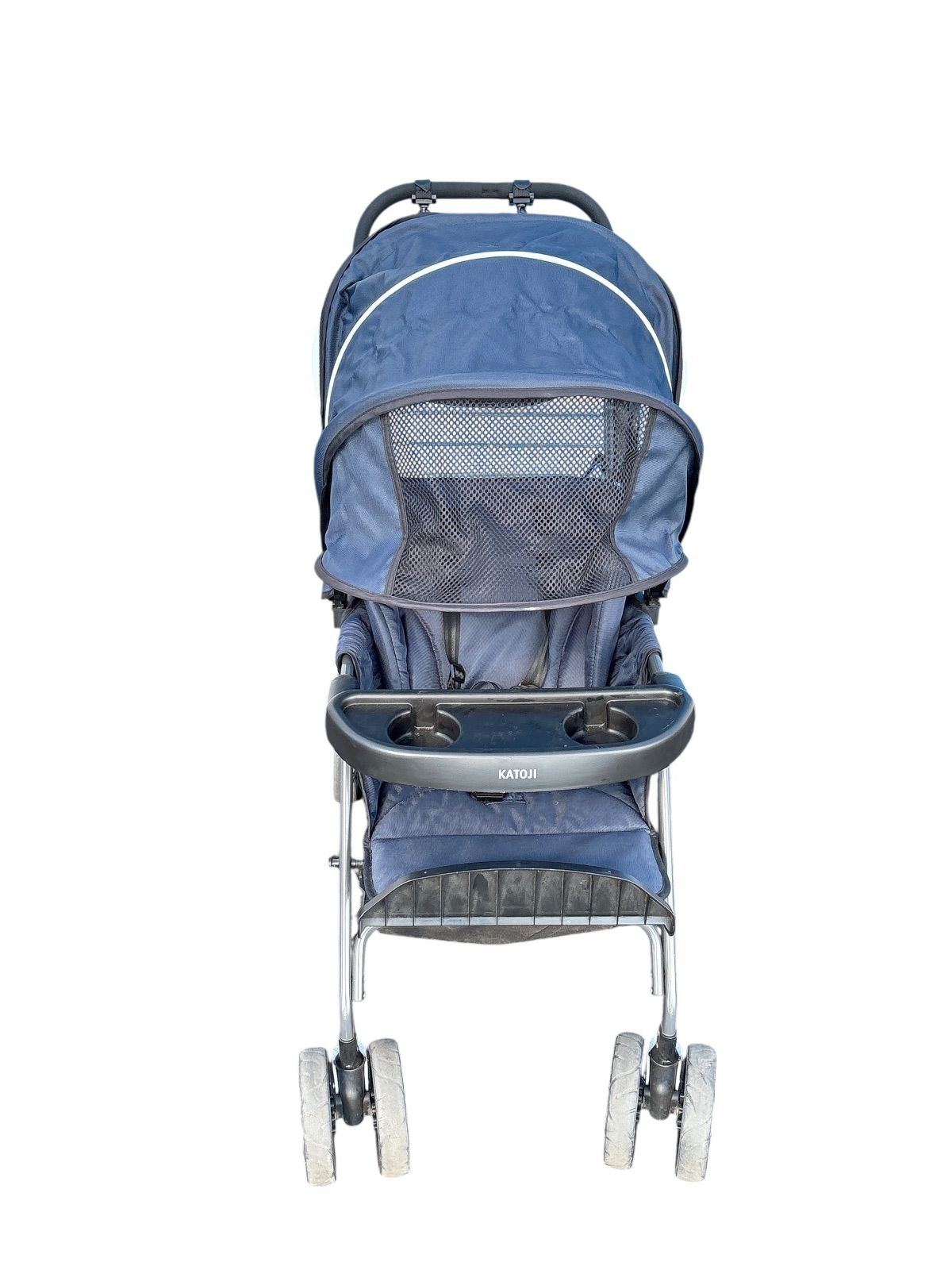 カトージ 2人でゴー 縦型 スリム 2人乗り 人気ベビーカー ネイビー