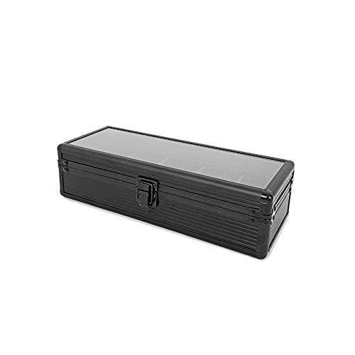 時計収納ケース 5本 アルミ 高耐久性 クッション付き メンズ レディース ウォッチケース ブラック