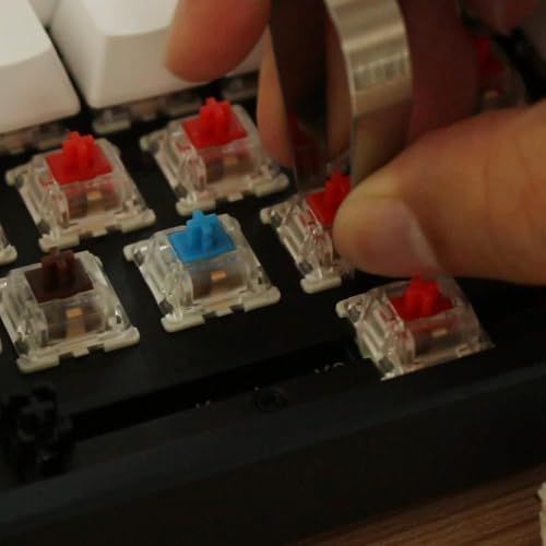  ホットスワップ対応ワイヤレス ゲーミングメカニカルキーボード84キー|USレイアウト|White LEDライト|ダブルショットキーキャップ|Gateron G Proメカニカルスイッチ|有線無線対応|Mac Windows対応|Nキー ロールオーバー対 その他 キッチン 食器