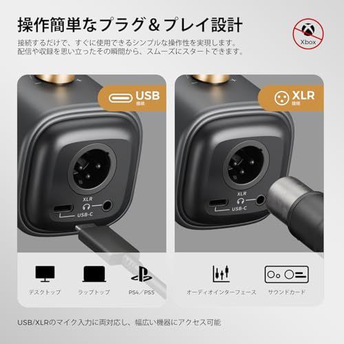 新品】NearStream AM25X コンデンサーマイク USBマイク PCマイク XLR