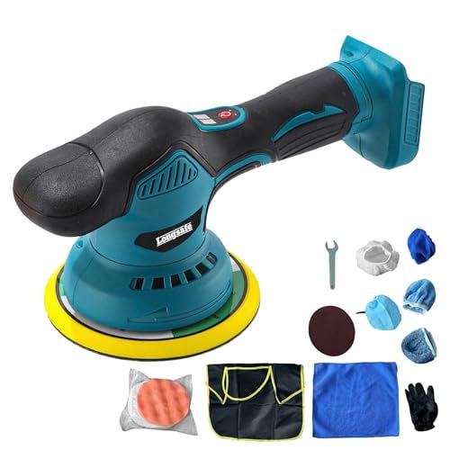 マキタ 互換 ポリッシャー 車 軽量1 22 kg 8段変速 145 mm 日本企業 コードレス 電動ポリッシャー 充電式 ダブルアクション 18 Vバッテリー対応 初心者 洗車 艶出し 傷消し DIY POL 02 Longsafe 本体のみ