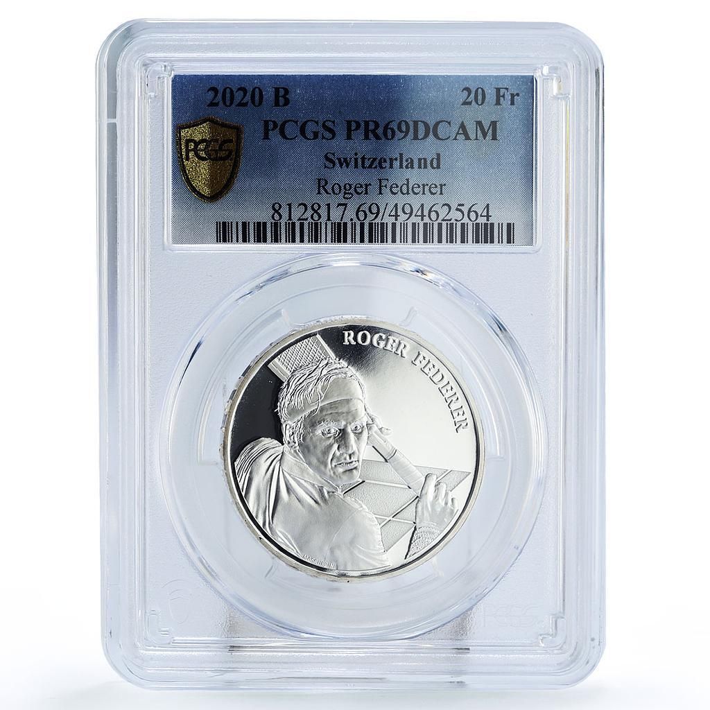 スイス 20フラン ロジャー・フェデラー テニス スポーツ PR69 PCGS