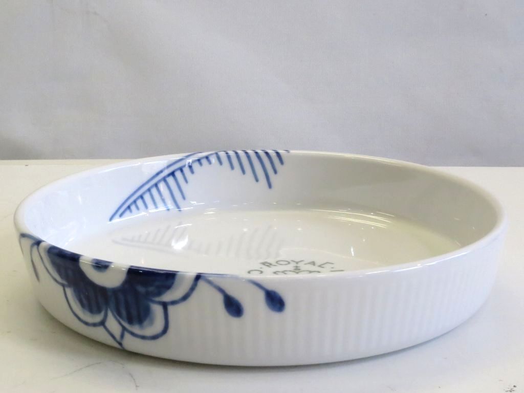  229861 サイズ ROYAL ロイヤル コペンハーゲン ブルーフルーテッド メガ オーブンウェア グラタン皿 高さ3 cm 皿 食器