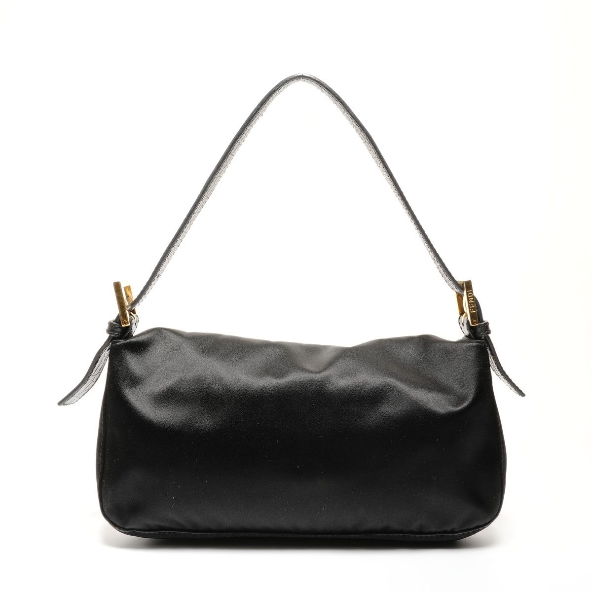 FENDI フェンディ ショルダーバッグ サテン マンマ バケット ビジュー 