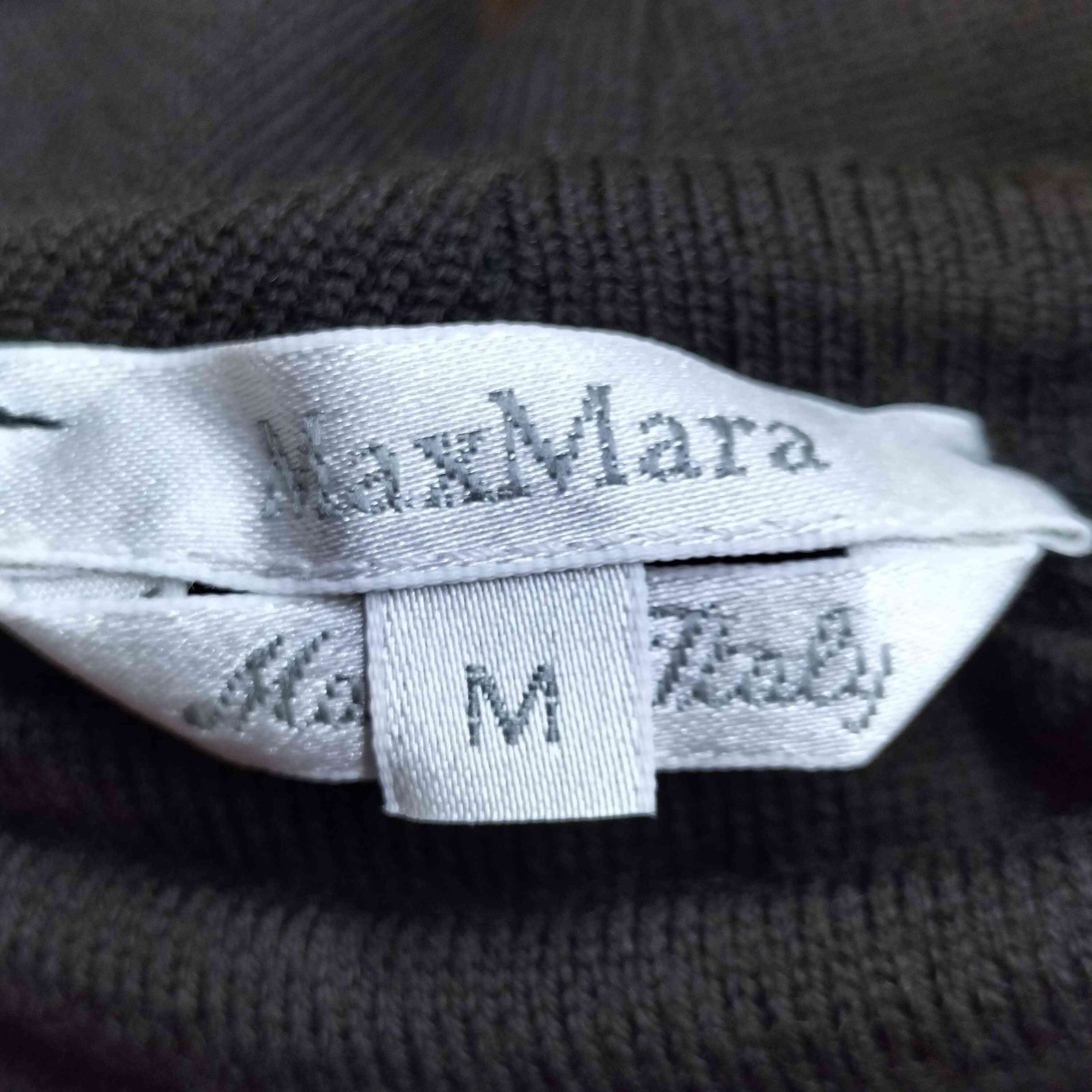 マックスマーラ MAX MARA 白タグ イタリア製 ウール混 ハイネック半袖