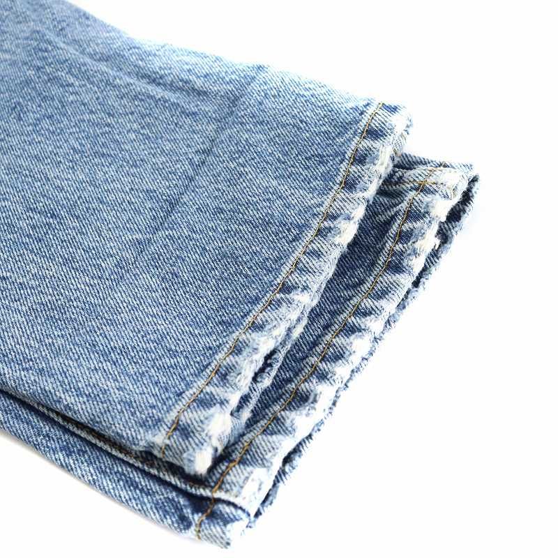 ケイト KHAITE クラッシュデニムパンツ ジーンズ ジーパン ジッパー