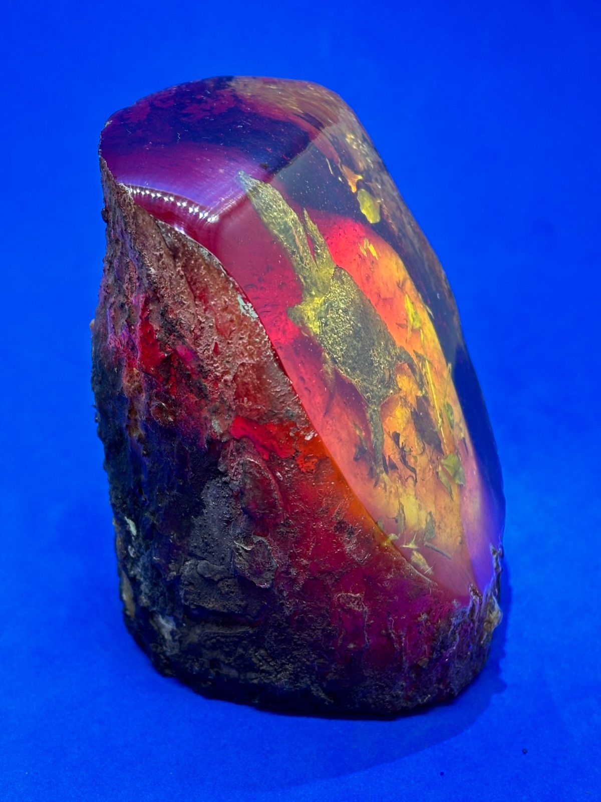 美品 琥珀ウミガメ置物 祈福長寿 約9×7×7cm、重量約498g【4862 