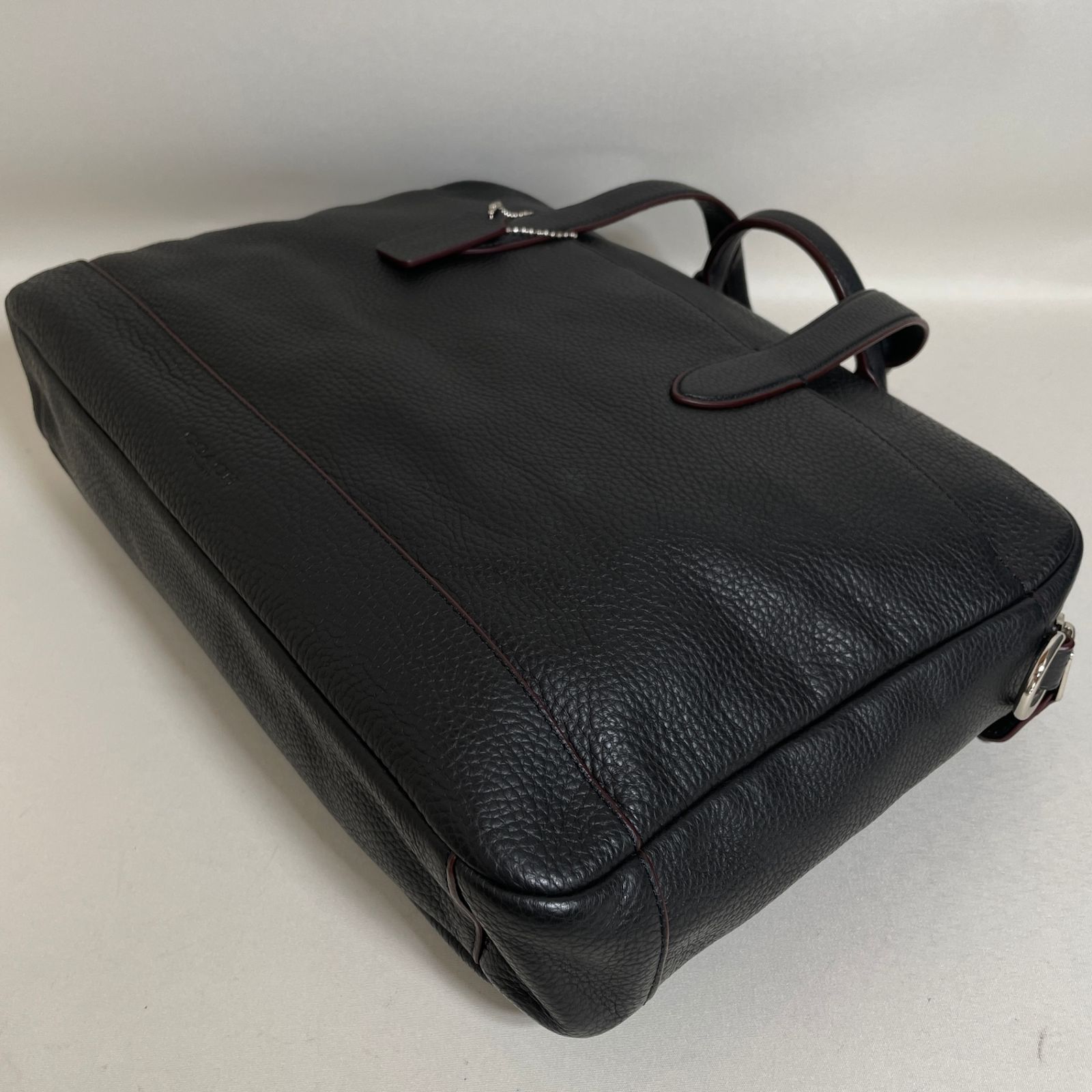 2601-125｜未使用｜コーチ ハミルトン ビジネスバッグ レザー ブラック