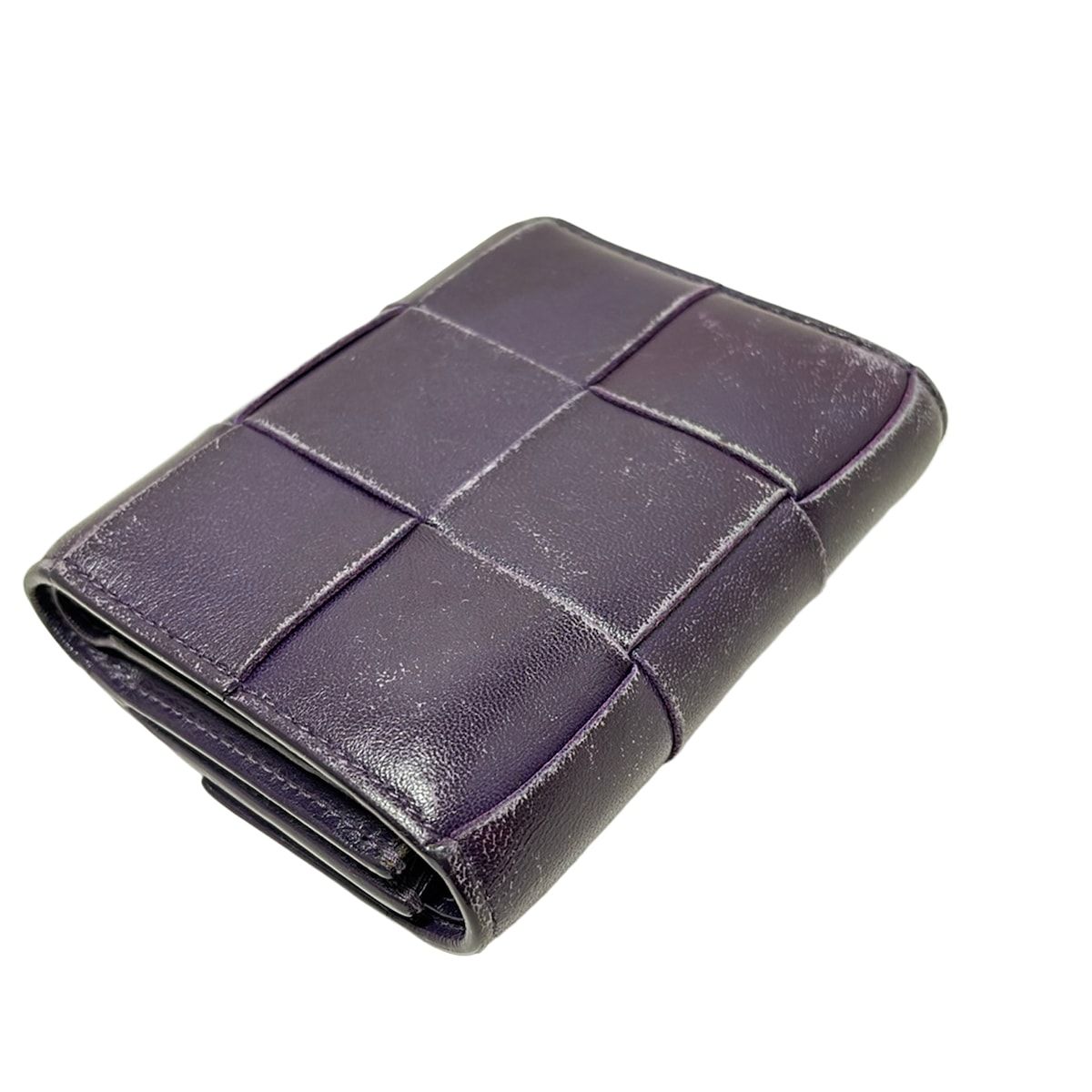 BOTTEGA VENETA(ボッテガヴェネタ) 3つ折り財布 カセット パープル